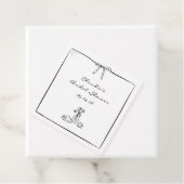 Zeitlos handGezeichnet Coquette Brautparty Bespoke Geschenkanhänger (Beispiel)