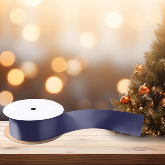 Zeitlos - Indigo Blue Satin Ribbon Satinband