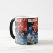 Zeitlos Japan: Vintage Travel Poster Verwandlungstasse (Vorderseite Links)