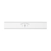 Zeitlos katholisch monogrammiert einladungsbanderole (Flach)