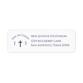 Zeitlos katholische monogrammierte Hochzeit