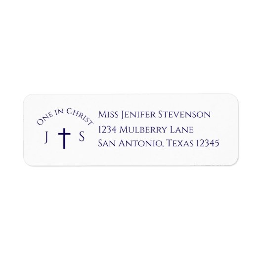 Zeitlos katholische monogrammierte Hochzeit (Vorne)