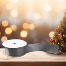 Zeitlos - Kohle Grau Satin Ribbon