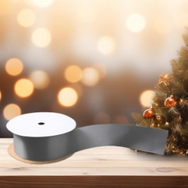 Zeitlos - Kohle Grau Satin Ribbon Satinband