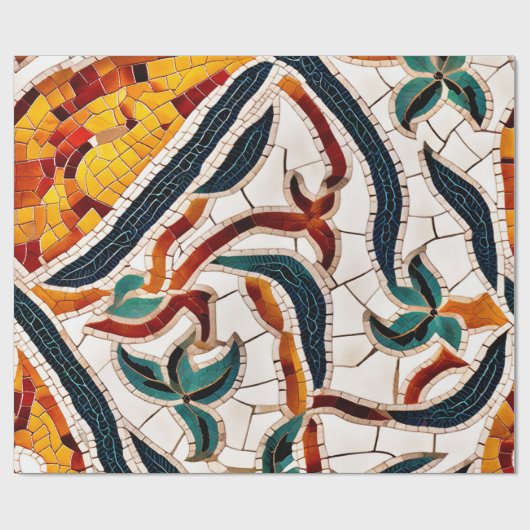 Zeitlos Kristallmosaik Geschenkpapier (Flach)