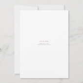 Zeitlos mit Script Accent Save the Date Card (Rückseite)