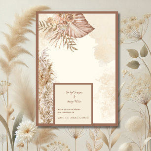 zeitlos Moderne schicke Hochzeit Elegante Einladung