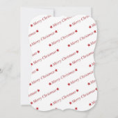 Zeitlos Modernes Extravagantes Weihnachts-Foto Feiertagskarte (Rückseite)