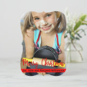 Zeitlos Modernes Extravagantes Weihnachts-Foto Feiertagskarte (Stehend Vorderseite)