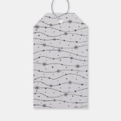 Zeitlos - Moonlit Gray - Snowflake Geschenketikett Geschenkanhänger (Rückseite)