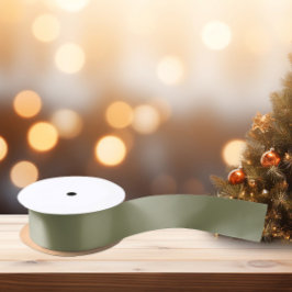 Zeitlos - Olive Satin Ribbon Satinband