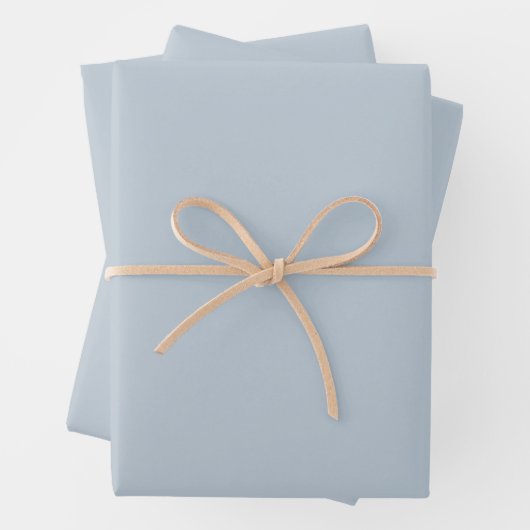 Zeitlos - Papierblätter für blaue Schleife Geschenkpapier Set (Beispiel)