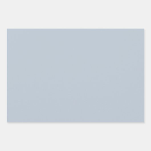 Zeitlos - Papierblätter für blaue Schleife Geschenkpapier Set (Vorderseite)