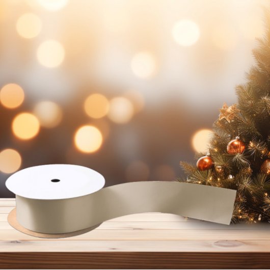 Zeitlos - Sand Beige Satin Ribbon Satinband