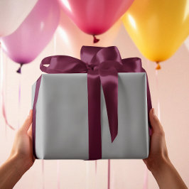 Zeitlos - Silbergraues Schleifpapier Geschenkpapier