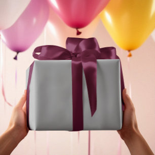 Zeitlos - Silbergraues Schleifpapier Geschenkpapier