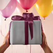 Zeitlos - Silbergraues Schleifpapier Geschenkpapier