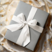 Zeitlos - Silbergraues Schleifpapier Geschenkpapier