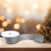 Zeitlos - Silver Gray Satin Ribbon Satinband
