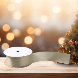 Zeitlos - Taupe Beige Satin Ribbon Satinband