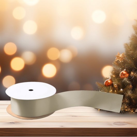 Zeitlos - Taupe Beige Satin Ribbon Satinband