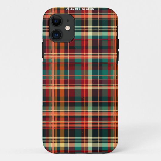 Zeitlos Tweed Case-Mate iPhone Hülle (Rückseite)