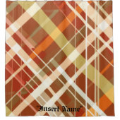 Zeitlos Tweed Duschvorhang (Vorderseite)