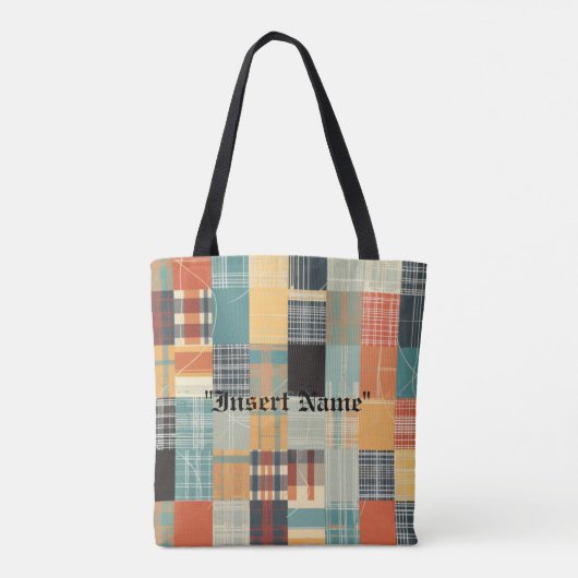 Zeitlos Tweed Tasche (Rückseite)