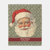 Zeitlos Vintager Weihnachtsmann Fleece Weihnachtsg (Vorderseite)