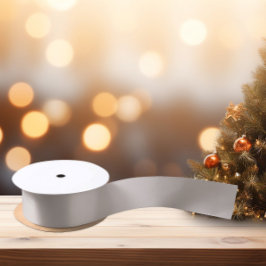 Zeitlos - Warmes graues Satinband