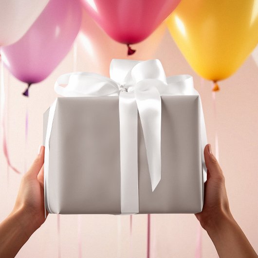 Zeitlos - Warmes graues Schleifpapier Geschenkpapier