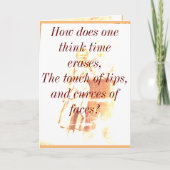 Zeitlöscht die Inspirationskarte Karte (Vorderseite)