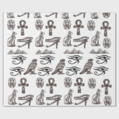 Zeitlose ägyptische Altertümer digitale Muster Geschenkpapier (Flach)