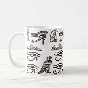 Zeitlose ägyptische Antiquitäten Digitale Muster Kaffeetasse