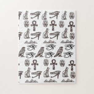 Zeitlose ägyptische Antiquitäten Digitale Muster Puzzle