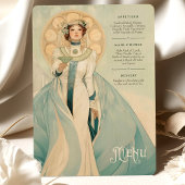 Zeitlose Art Nouveau Wedding Card Einladung