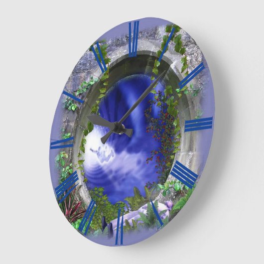 Zeitlose Astralwelt Große Wanduhr (Winkel)