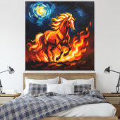 „Zeitlose Ausdruckskraft – Die Seele der Kunst“ Leinwanddruck (Insitu (Schlafzimmer))