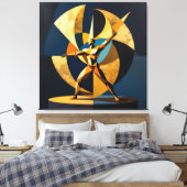 „Zeitlose Ausdruckskraft – Die Seele der Kunst“ Leinwanddruck (Insitu (Schlafzimmer))