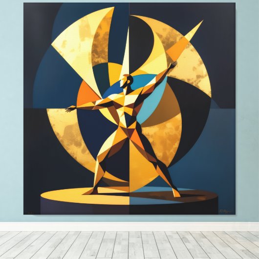 „Zeitlose Ausdruckskraft – Die Seele der Kunst“ Leinwanddruck (Insitu (Holzboden))