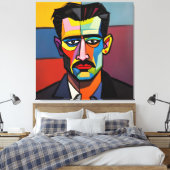 „Zeitlose Ausdruckskraft – Die Seele der Kunst“ Leinwanddruck (Insitu (Schlafzimmer))