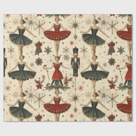 Zeitlose Ballerina Geschenkpapier