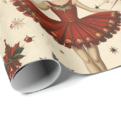 Zeitlose Ballerina Geschenkpapier (Rolleneckpunkt)