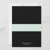 Zeitlose Band-Geburtsankündigung - Blau Ankündigung (Rückseite)