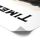 Zeitlose Beauty Steampunk Young Woman Poster (Ecke)