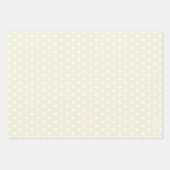 Zeitlose Beige White Polka Dot Geschenkpapier Set (Vorderseite)