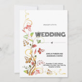 Zeitlose Bläserei Hochzeit Einladung (Vorderseite)