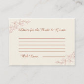 Zeitlose Blume Begleitkarte (Vorderseite)