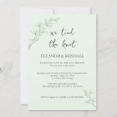 Zeitlose Blume "Die Knochen verschließen" Hochzeit Einladung (Vorderseite)