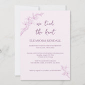 Zeitlose Blume "Die Knochen verschließen" Hochzeit Einladung (Vorderseite)